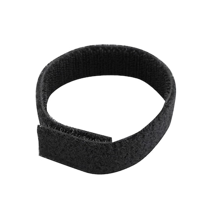 Vestil Back-to-Back Strap, No Adhesive, 8 in, 3/4 in W, Black, 150 PK STRAPC-8